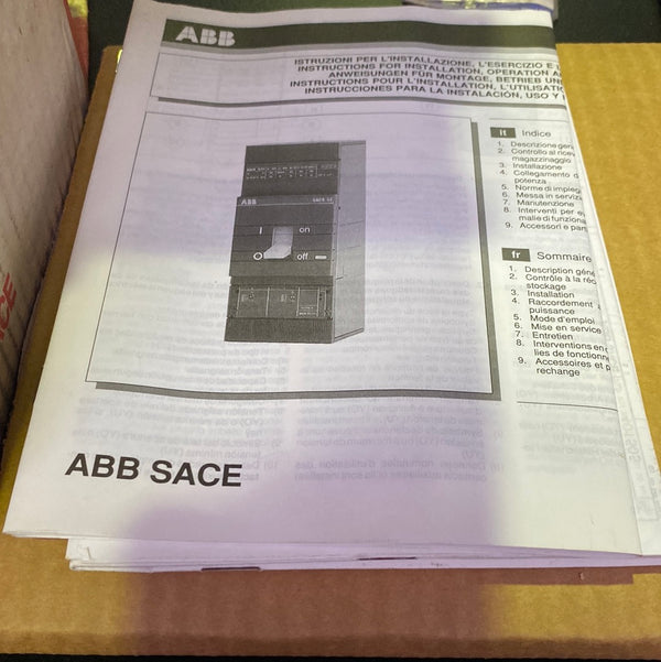 ABB SACE ISOMAX S4H 160 4 Pole Moulded Case Circuit Breaker