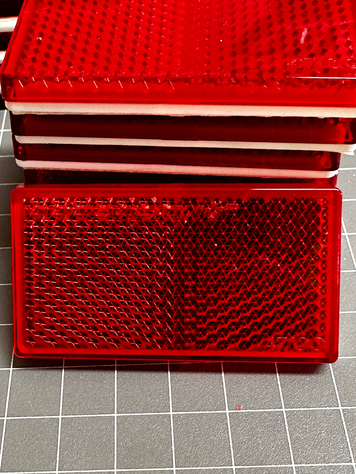 Whitevision WR106 Red Self-Adhesive Reflectors — Approx. 27