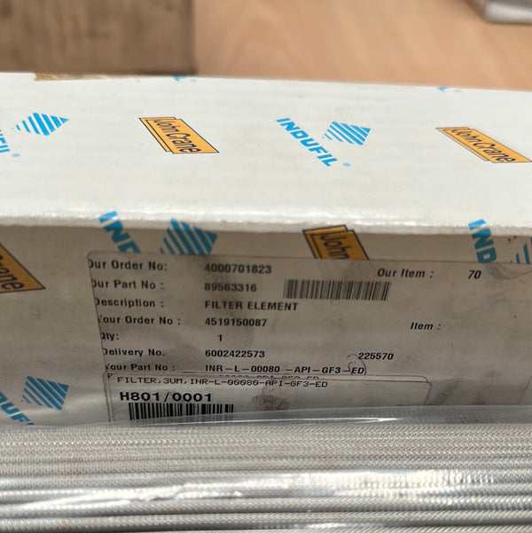 INDUFIL INR-L-00080-API-GF3-ED Filter Element