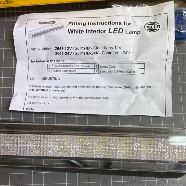 HELLA 2641-24V White LED Strip/Lamp