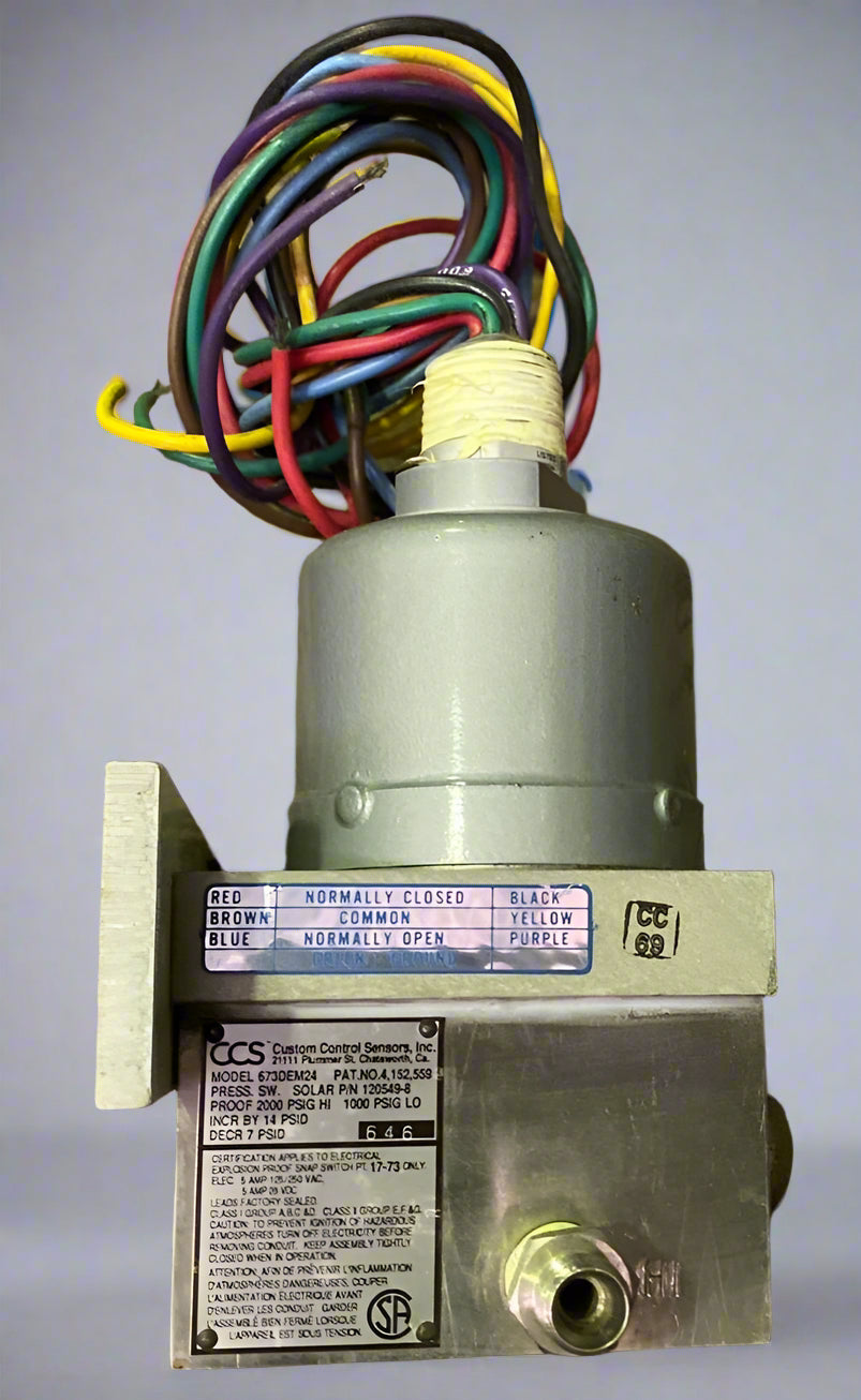 CCS 673DE M24 Hazardous Area Adjustable Pressure Switch