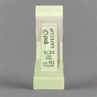 iPD SC20HWH Safeclip 20A Fuse Holder - White