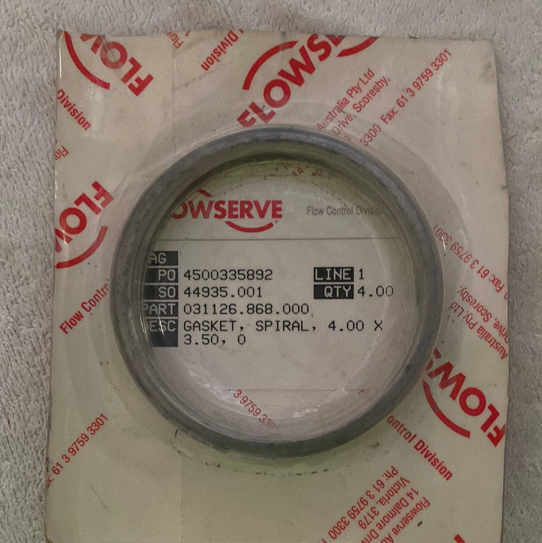 Flowserve 031126.868.000 Spiral Gaskets – Pack of 4