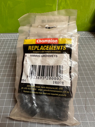 Champion C63-4 Grommet - Wiring - Nitrile, 24pce