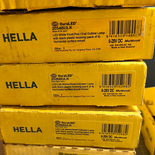 HELLA DuraLED 2054BULK, LED White Front Pos/End Outline Lamp, Set of 4